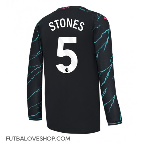 Dres Manchester City John Stones #5 Tretina 2023-24 Dlhy Rukáv
